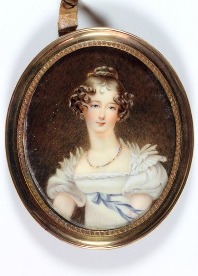 Lady Charlotte Cavendish Bentinck (emalia) autorstwa Vanacker (manner of)