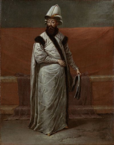 Nevsehirli Damat Ibrahim Pasza, wielki wezyr Imperium Osmańskiego, ok. 1728 autorstwa Vanmour