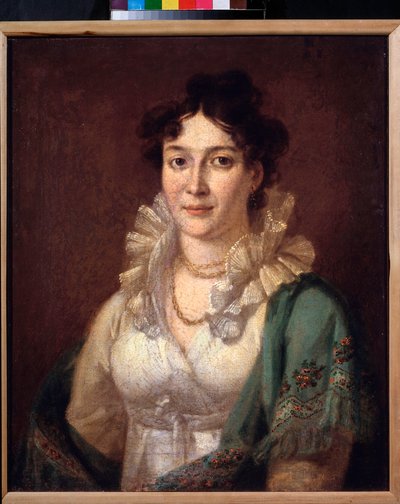 Portret księżniczki Izabeli de Conti (Portret księżniczki Izabeli de Conti) - Obraz Wasilija Andreyevicha Tropinina (Vassili Tropinine) (1776-1857), olej na płótnie, ok. 1810 - XIX-wieczna sztuka rosyjska - Muzeum zbiorów prywatnych w Puszkinie Mu autorstwa Vasili Andreevich Tropinin