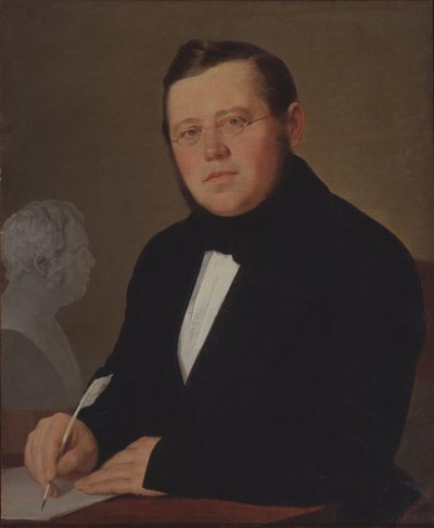 Portret autora Michaiła Zagoskina 1789-1852 autorstwa Vasili Andreevich Tropinin