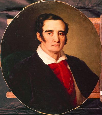 Portret malarza Giuseppe Angiolo Artari 1792-1863, lata 30. XIX wieku autorstwa Vasili Andreevich Tropinin