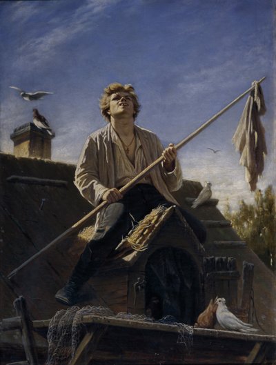 Hodowca gołębi, 1874 autorstwa Vasili Grigorevich Perov