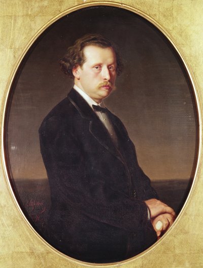 Portret N.G. Rubinstein autorstwa Vasili Grigorevich Perov