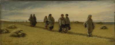 Powrót żniwiarzy z pola w prowincji Riazań, 1874 autorstwa Vasili Grigorevich Perov