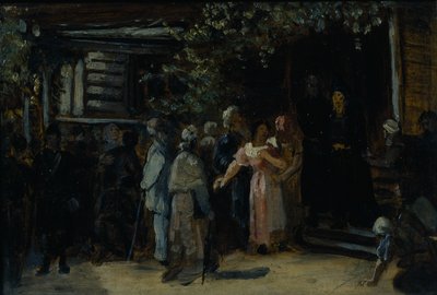 Z wizytą u pustelnika, lata 70. XIX wieku autorstwa Vasili Grigorevich Perov