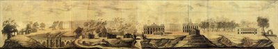 Panoramiczny widok na Tsaritsyno Design, 1776 autorstwa Vasili Ivanovich Bazhenov