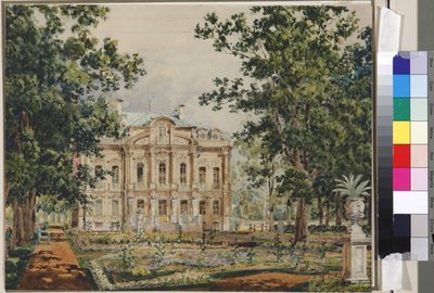 Własna dacza cesarza Aleksandra II w Peterhof autorstwa Vasili Semenovich Sadovnikov