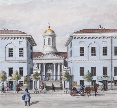 Newski Prospekt w Petersburgu, lata 1830-1840 autorstwa Vasili Semenovich Sadovnikov