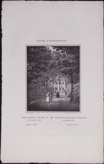 Widoki Sankt Petersburga. Letni Pałac Piotra Wielkiego, 1833 autorstwa Vasili Semenovich Sadovnikov