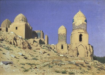 Nekropolia Shah-i-Zinda Żyjący król w Samarkandzie, 1869-1870 autorstwa Vasili Vasilievich Vereshchagin