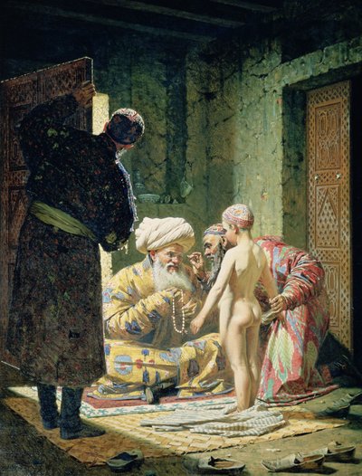 Sprzedaż niewolnika dziecka autorstwa Vasili Vasilievich Vereshchagin