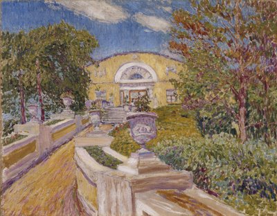 W posiadłości Naydenowa. Moskwa, 1914 autorstwa Vasili Vasilyevich Perepletchikov