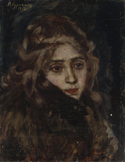 Księżniczka Maria Aleksandrowna Mieńszikowa. Studium dla Mienszykowa w Bieriezowie, 1882 r. autorstwa Vasilij Ivanovic Surikov