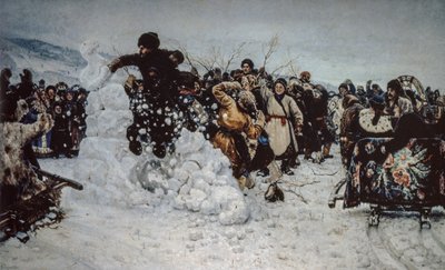 Burza śnieżna na twierdzy autorstwa Vasilij Ivanovic Surikov