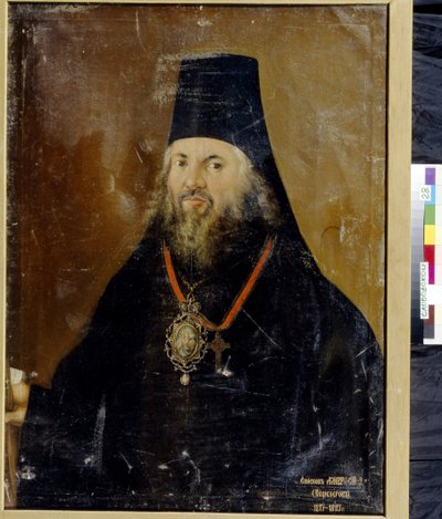 Portret Ambrosiusa, arcybiskupa Wiatki Slobodskoj (1752-1809). Malarstwo Wasilija Korniłowicza Lytkina (czynnego w latach 1793-1802), olej na płótnie autorstwa Vasily Kornilovich Lytkin