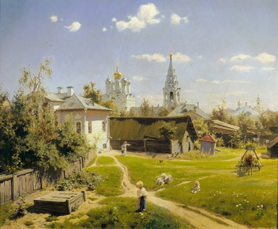 Moskiewski dziedziniec autorstwa Vasily Polenov