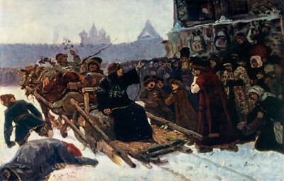 Badanie Boyar Morozova, 1881, 1965. autorstwa Vasily Surikov