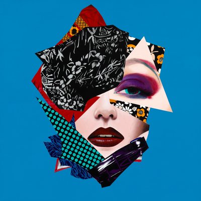 Layers of Eminence (Beneath These Layers Collection), 2017 (akryl na drewnie) autorstwa Vaskeen Vaskeen