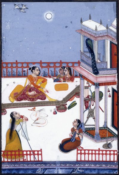 Adano Putra, córka Dipaka Ragi, ok. 1730-50 (gwasz) autorstwa Vassily Nikolayevich Yakovlev