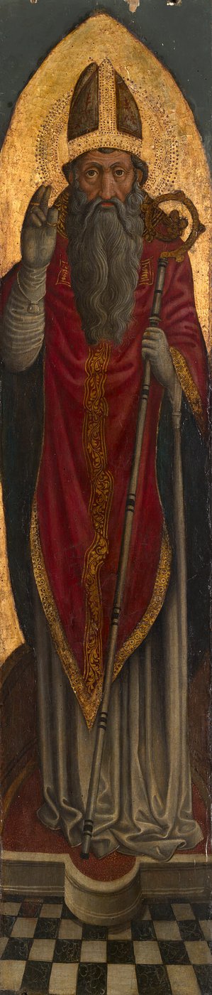 Święty biskup z augustiańskiego ołtarza autorstwa Venetian