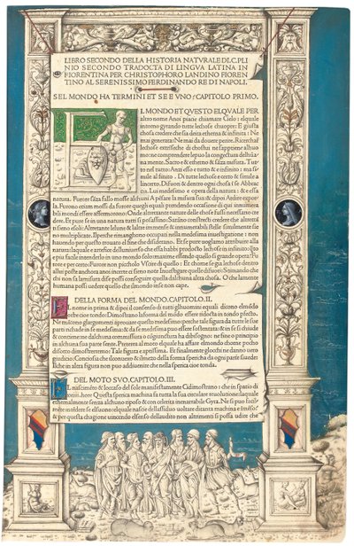„Historia Naturalis” Pliniusza Starszego, 1476 autorstwa Venetian School