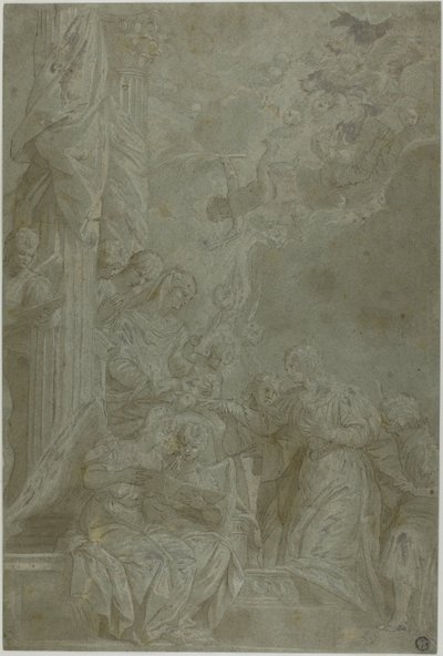 Mistyczne Małżeństwo Świętej Katarzyny autorstwa Veronese (Paolo Caliari)