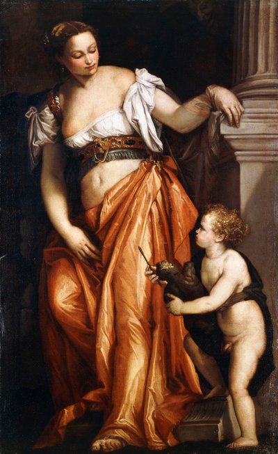 Personifikacja Rzeźby, ok. 1557-59 autorstwa Veronese