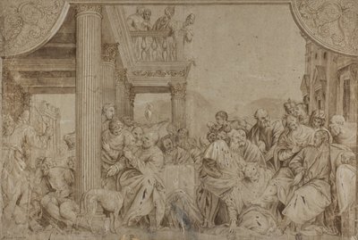 Chrystus w Domu Szymona, koniec XVII-początek XVIII wieku autorstwa Veronese