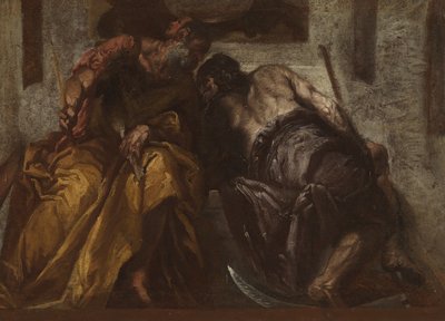 Janus i Saturn, ok. 1730-70 autorstwa Veronese