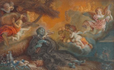 Śmierć św. Franciszka Ksawerego, ok. godz. 1750. autorstwa Veronica Stern
