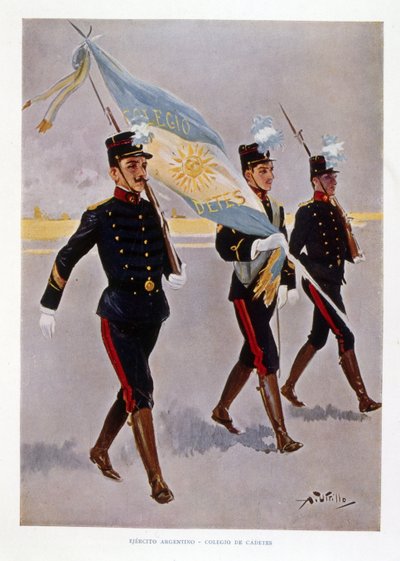 Kadeci armii argentyńskiej w praktyce autorstwa Vicente Blasco Ibanez