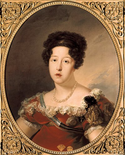 Dona Maria Isabel z Braganzy. Portret Marii Izabeli z Portugalii (lub Marii Izabeli z Bragança autorstwa Vicente Lopez y Portana