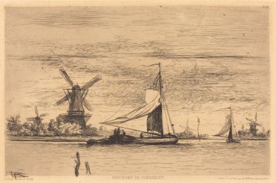 Okolice Dordrechtu autorstwa Vicomte Ludovic Lepic