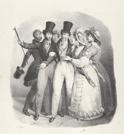 Facet. VII: Kto zażąda mnie Kto zażąda mnie, 1824. autorstwa Victor Adam