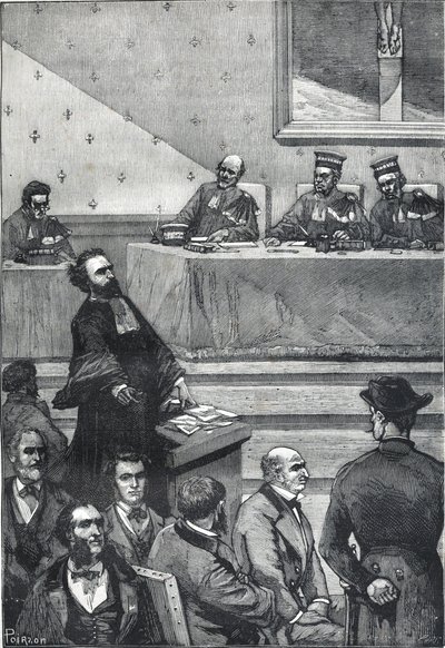 Popularna ilustrowana biografia Gambetty - opanowana przez elokwencję tego nowicjusza autorstwa Victor Armand Poirson
