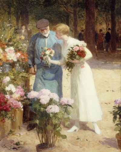 Na Targu Kwiatowym; Na Targu Kwiatowym autorstwa Victor Gabriel Gilbert