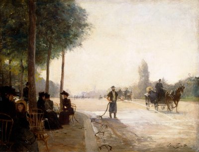 Pola Elizejskie, Paryż, autorstwa Victor Gabriel Gilbert