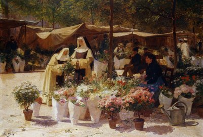 Targ kwiatowy, autorstwa Victor Gabriel Gilbert