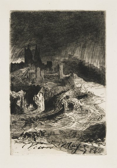Krajobraz, 1868 autorstwa Victor Hugo