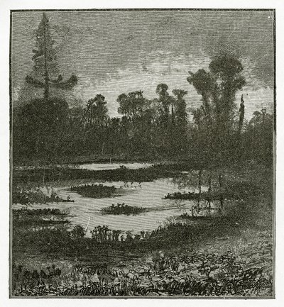 Les Chants du Crépuscule, XIX w. (rycina bw) autorstwa Victor Hugo