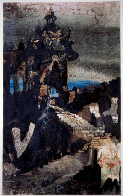 Les Orientales Rysunek piórem, gwaszem i akwarelą autorstwa Victora Hugo (1802-1885) 1855-1856. Paryż, B.N. autorstwa Victor Hugo