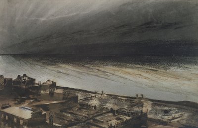 Marine-Taras, Jersey, 1855 (węgiel, ołówek i gwasz na papierze) autorstwa Victor Hugo
