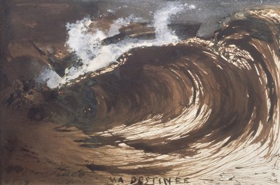 Moje przeznaczenie, 1857 (pióro i atrament, pranie i gwasz) autorstwa Victor Hugo