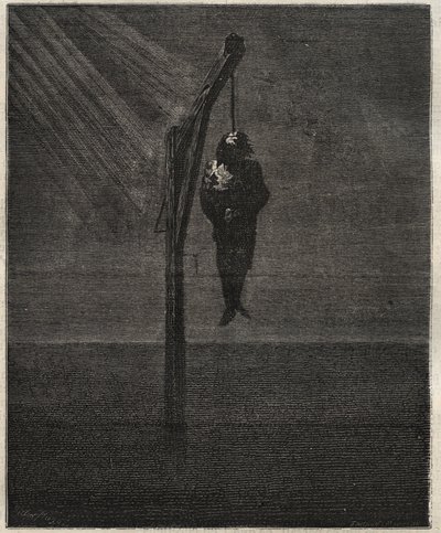 Powieszenie Johna Browna – Powieszenie 2 grudnia autorstwa Victor Hugo