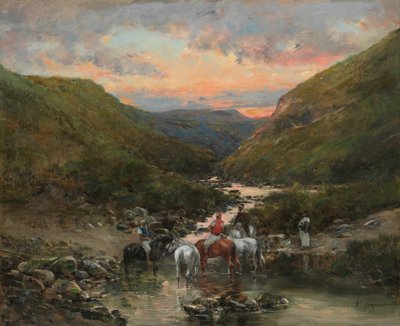 Wąwóz koło Biskiry, 18901900. autorstwa Victor Huguet