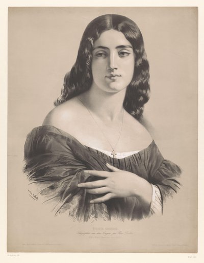 atala Atala (Chateaubriant) (tytuł na obiekcie) Studia wybranych artystów (tytuł serii) Etiudy choisies (tytuł serii na obiekcie) autorstwa Victor Jean François Dollet