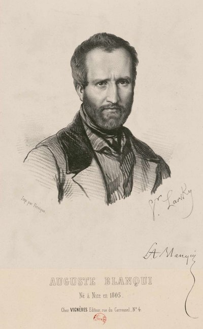 Portret Louis-Auguste Blanqui 1805-1881, 1849. autorstwa Victor Larsky