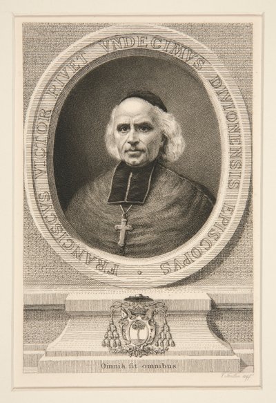 Monsignor Rivet, za Focillonem autorstwa Victor Louis Focillon