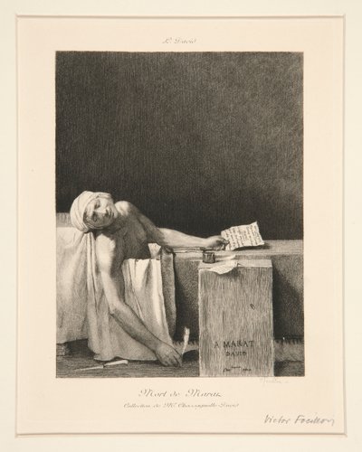 Śmierć Marata autorstwa Victor Louis Focillon