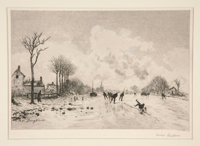 Łyżwiarze autorstwa Victor Louis Focillon